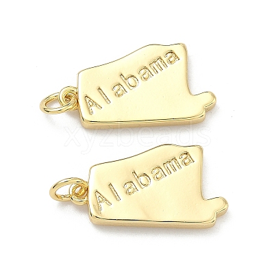 Brass Pendants KK-D229-22S-G-1