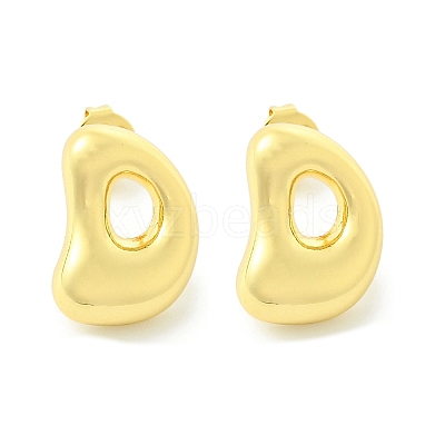 Rack Plating Brass Earrings EJEW-S222-01G-D-1