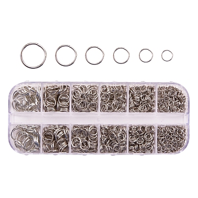 1 Box Iron Open Jump Rings IFIN-X0005-P-NF-B-1