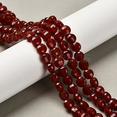 Natural Carnelian(Dyed & Heated) Beads Strands G-C179-A6mm-24-1