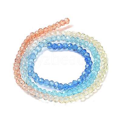 Transparent Painted Glass Beads Strands LS-DGLA-A034-T2mm-A13-1