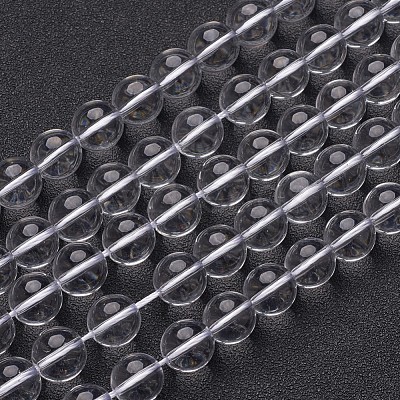 Synthetic Quartz Crystal Beads Strands GSR14mmA039-1-1