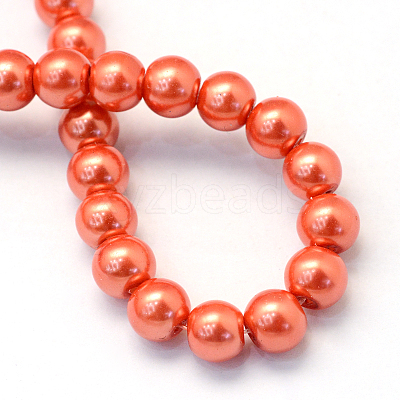 Baking Paint Glass Pearl Bead Strands X1-HY-Q003-3mm-38-1