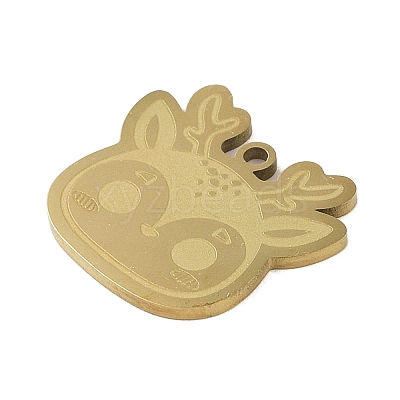 201 Stainless Steel Pendants STAS-C095-21G-1