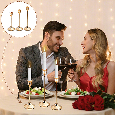 3Pcs 3 Styles Metal Candle Holder Sets DIY-WA0001-37EB-1