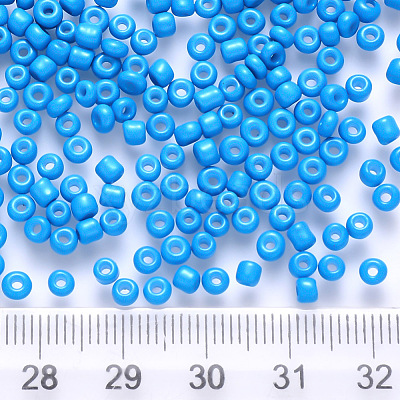 8/0 Baking Paint Glass Round Seed Beads SEED-S036-01B-11-1