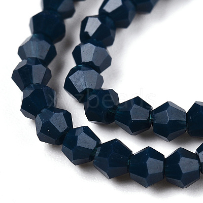 Opaque Solid Color Imitation Jade Glass Beads Strands EGLA-A039-P2mm-D09-1