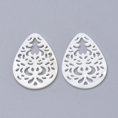 Freshwater Shell Pendants SHEL-T007-10-1