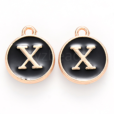 Golden Plated Alloy Charms X-ENAM-S118-02X-1