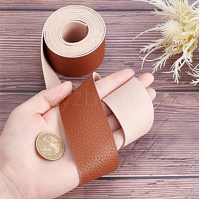 PU Leather Fabric Plain Lychee Fabric AJEW-WH0034-89C-03-1