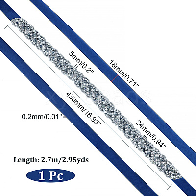 Polyester Bridal Belts DIY-WH0043-02C-1