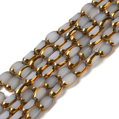 Electroplate Glass Beads Strands EGLA-P061-02B-01-1