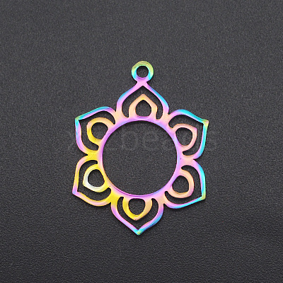 Ion Plating(IP) 201 Stainless Steel Pendants STAS-R111-JA542-1