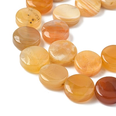 Natural Yellow Botswana Agate Beads Strands G-F790-H04-04-1