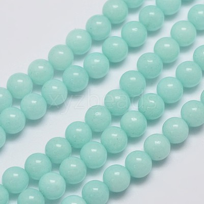 Natural Malaysia Jade Beads Strands G-A146-6mm-B07-1