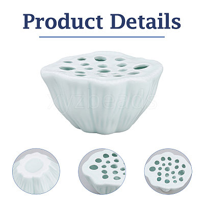 Porcelain Flower Arranger AJEW-WH0709-151B-1