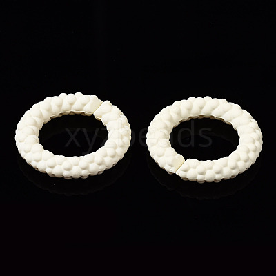 Spray Painted CCB Plastic Linking Rings CCB-Q091-010F-1