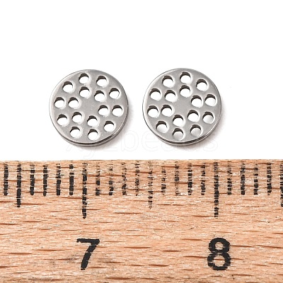 Hollow 304 Stainless Steel Charms STAS-G385-05P-01-1