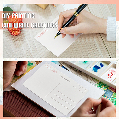 50Pcs Rectangle Blank Watercolor Paper Post Card DIY-WH0671-385-1