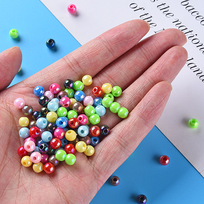 Opaque Acrylic Beads MACR-S370-D6mm-M2-1