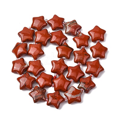 Natural Red Jasper Beads Strands G-K359-E04-1