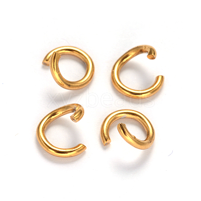 Ion Plating(IP) 304 Stainless Steel Open Jump Rings X-STAS-M235-B-01-1