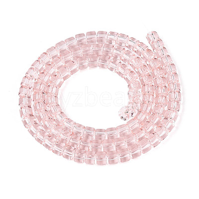 Transparent Glass Beads Strands GLAA-N065-4x4mm-A03-1
