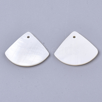 Natural Freshwater Shell Pendants X-SHEL-R047-19-1