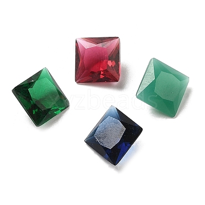 Pointed Back Glass Rhinestone Cabochons GLAA-B012-38A-1