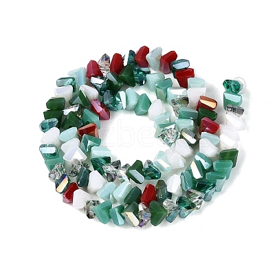 Mixed Styles Electroplate Glass Beads Strands EGLA-Q135-03A-C01-1