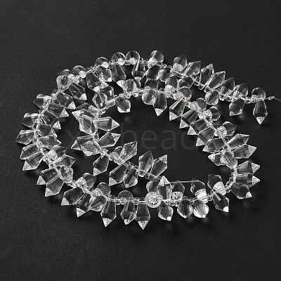 Transparent Glass Beads Strands GLAA-WH0039-48C-1