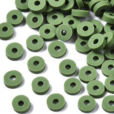 Handmade Polymer Clay Beads CLAY-R067-4.0mm-B43-1