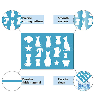 Acrylic Earring Handwork Template DIY-WH0359-039-1