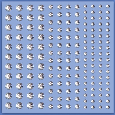 Acrylic Rhinestone Facial Stickers PW-WG72147-01-1