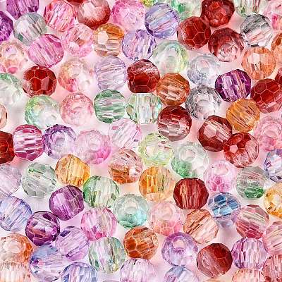 Baking Paint Electroplate Transparent Glass Seed Beads X-SEED-N006-07-1
