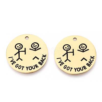 201 Stainless Steel Pendants LS-STAS-T064-37G-17-1