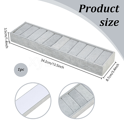 Velvet Bangle Organizer Display Trays BDIS-WH0008-20B-1