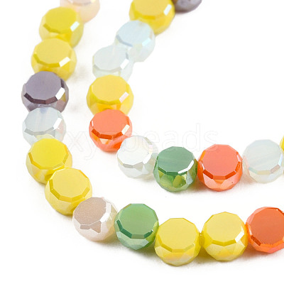Electroplate Glass Beads Strands EGLA-N002-40A-03-1