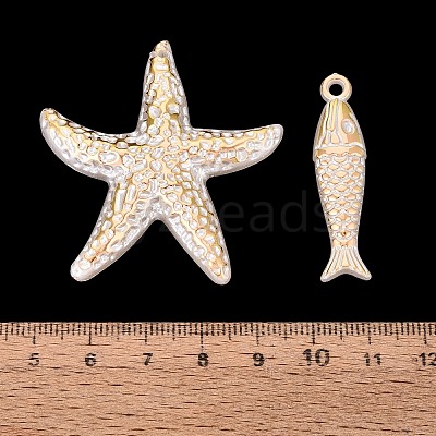 Marine Organism Theme ABS Plastic Imitation Pearl Pendants PL-N007-25-1