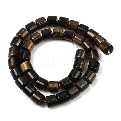 Natural Tiger Eye Beads Strands G-G275-D22-10x10mm-1