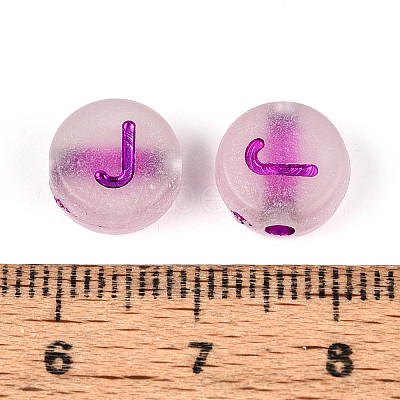 Luminous Frosted Acrylic Beads FACR-T008-02J-1