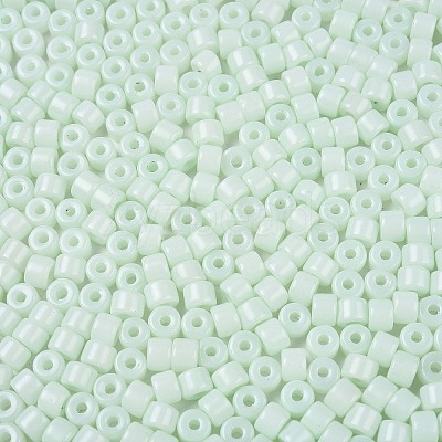 Opaque Baking Paint Glass Seed Beads SEED-T008-02M-1