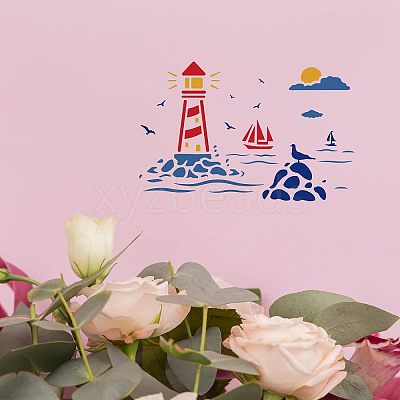 Large Plastic Reusable Drawing Painting Stencils Templates DIY-WH0202-137-1