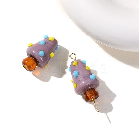 Christmas Theme Handmade Lampwork Beads PW-WG05F9F-07-1