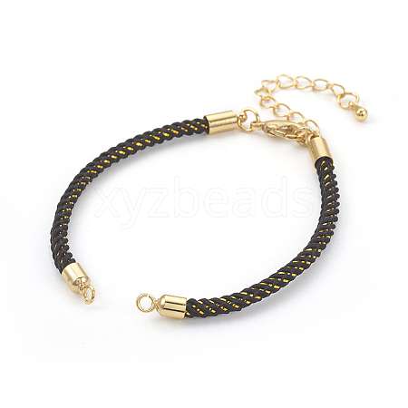 Adjustable Nylon Cord Bracelet Making MAK-F026-B05-G-1