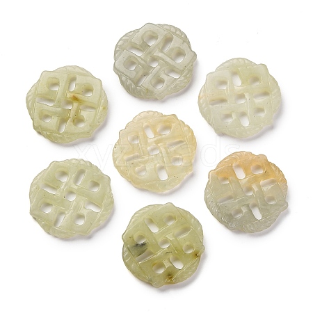 Natural Xiuyan Jade Carved Pendants G-M195-04B-1