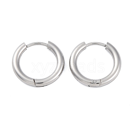 Tarnish Resistant 202 Stainless Steel Huggie Hoop Earrings EJEW-O087-06F-P-01-1