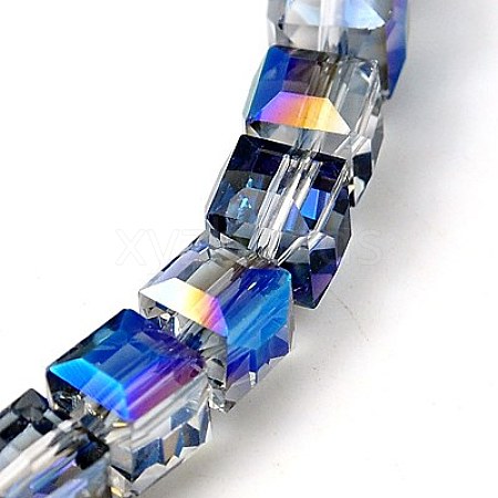 Electorplated Glass Beads X-EGLA-E006-1N-1
