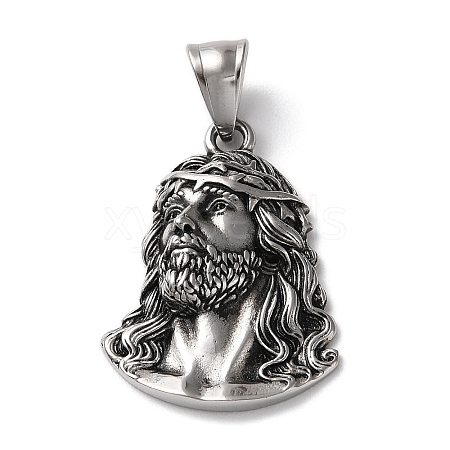 Ion Plating(IP) 304 Stainless Steel Pendants STAS-D067-13AS-1