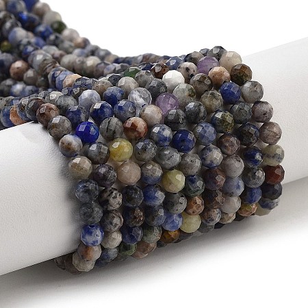 Natural Sodalite Beads Strands G-G140-A10-05-1